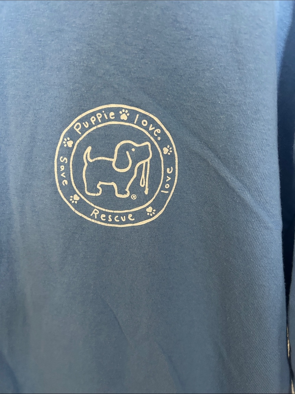 Puppie Love Blue Graphic Tee - Picture 4 of 4